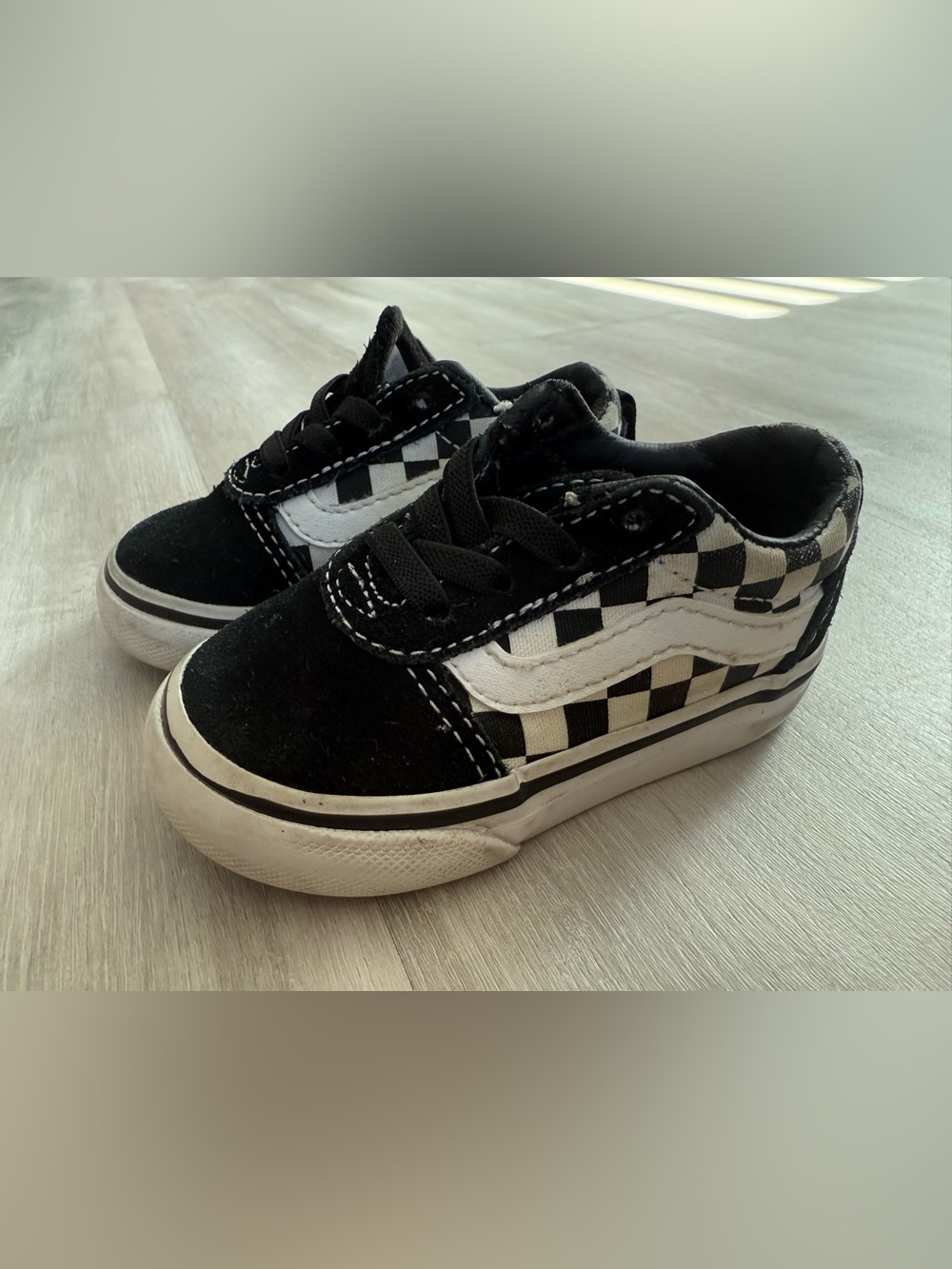 Infant size 4 vans checkered print